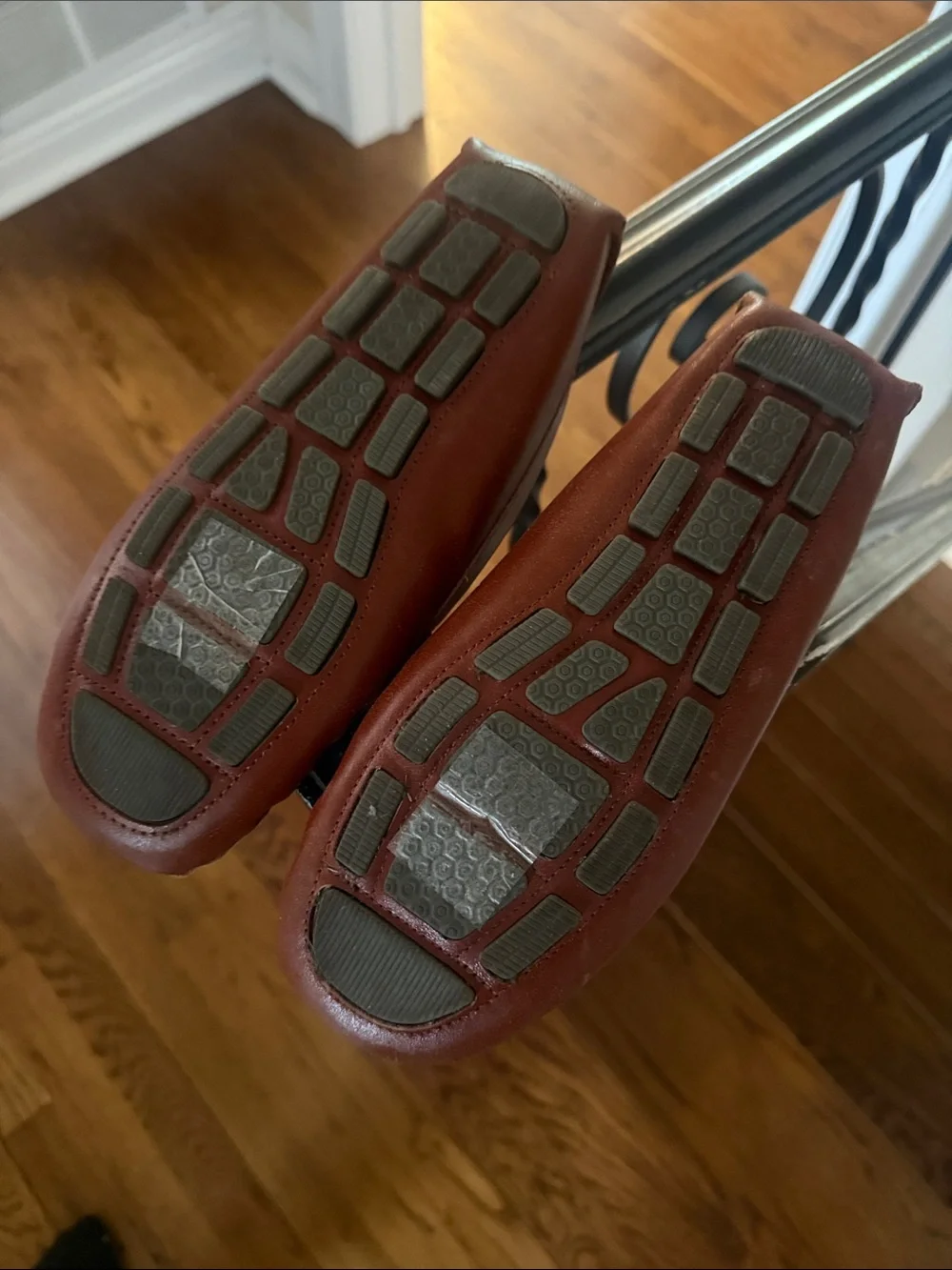 Janie and Jack Brown Boys Leather Driving Loafers